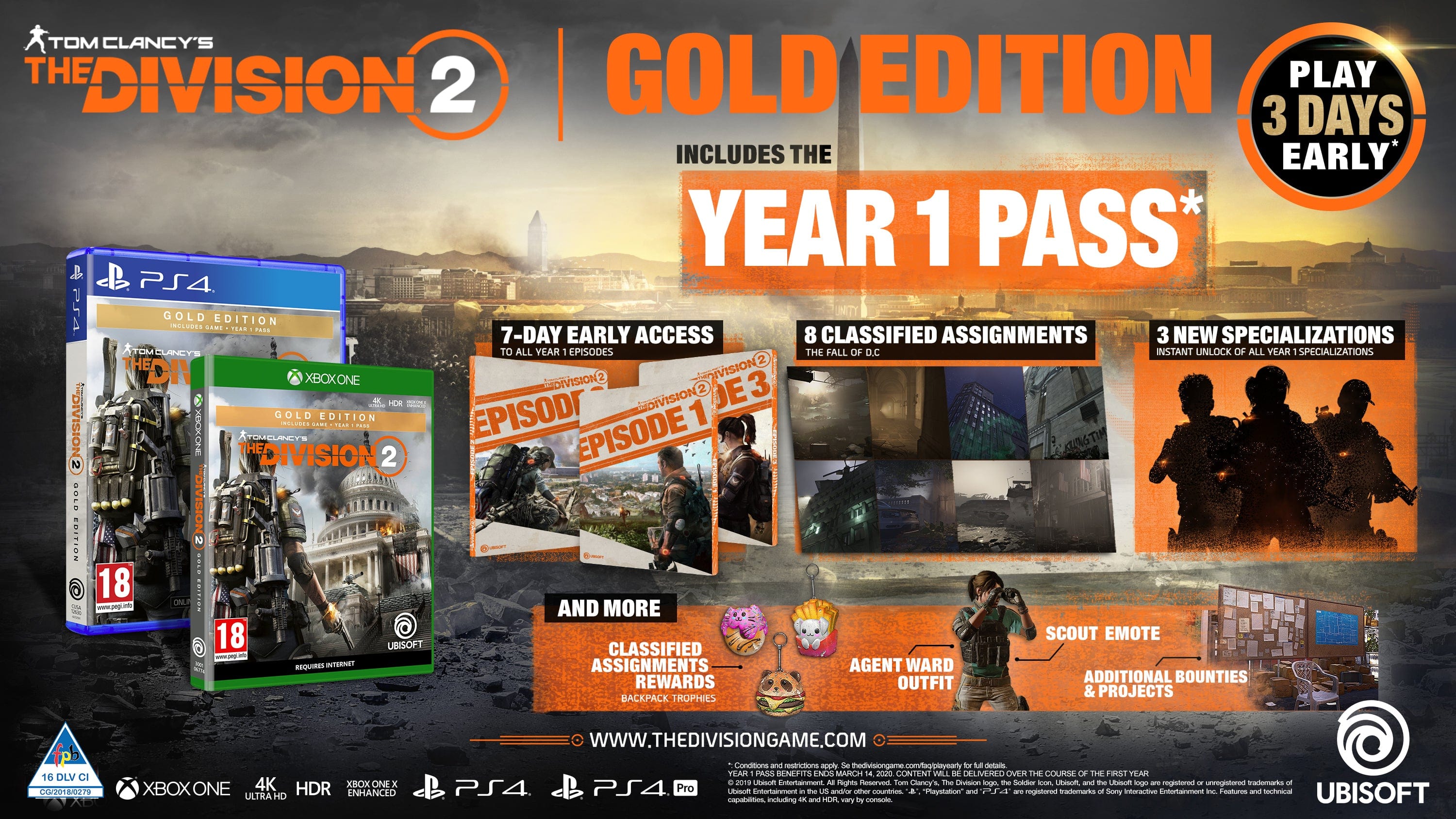 Ubisoft Gaming Tom Clancy's The Division 2 - Gold Edition (PS4) (2061855981657)