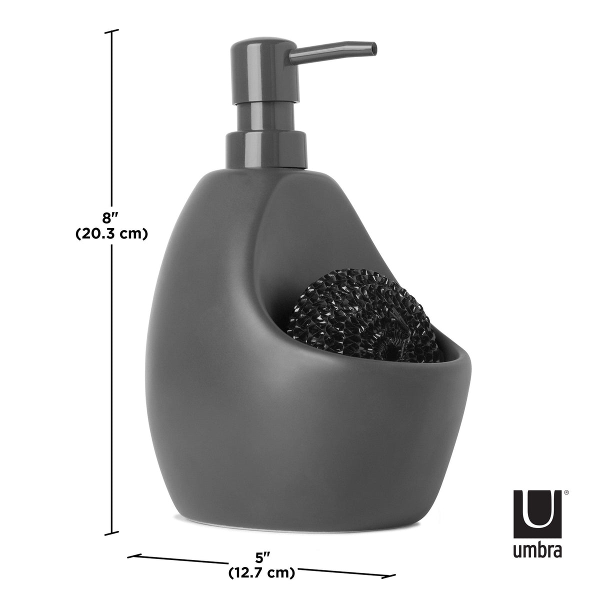 Umbra Dish Cloths Umbra Joey Pump And Scrubby Combo Charcoal UMB330750149 (7277849313369)