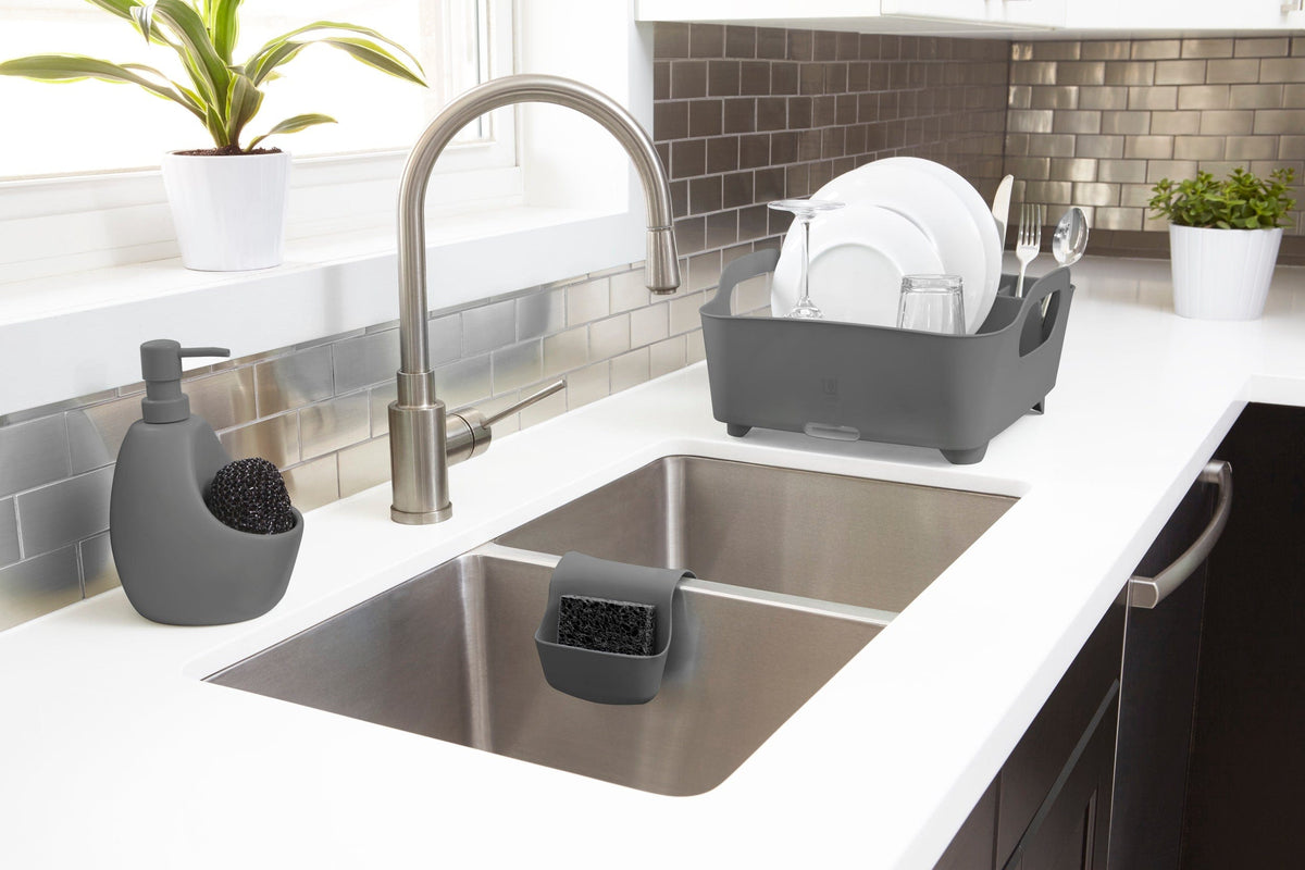 Umbra Dish Cloths Umbra Joey Pump And Scrubby Combo Charcoal UMB330750149 (7277849313369)