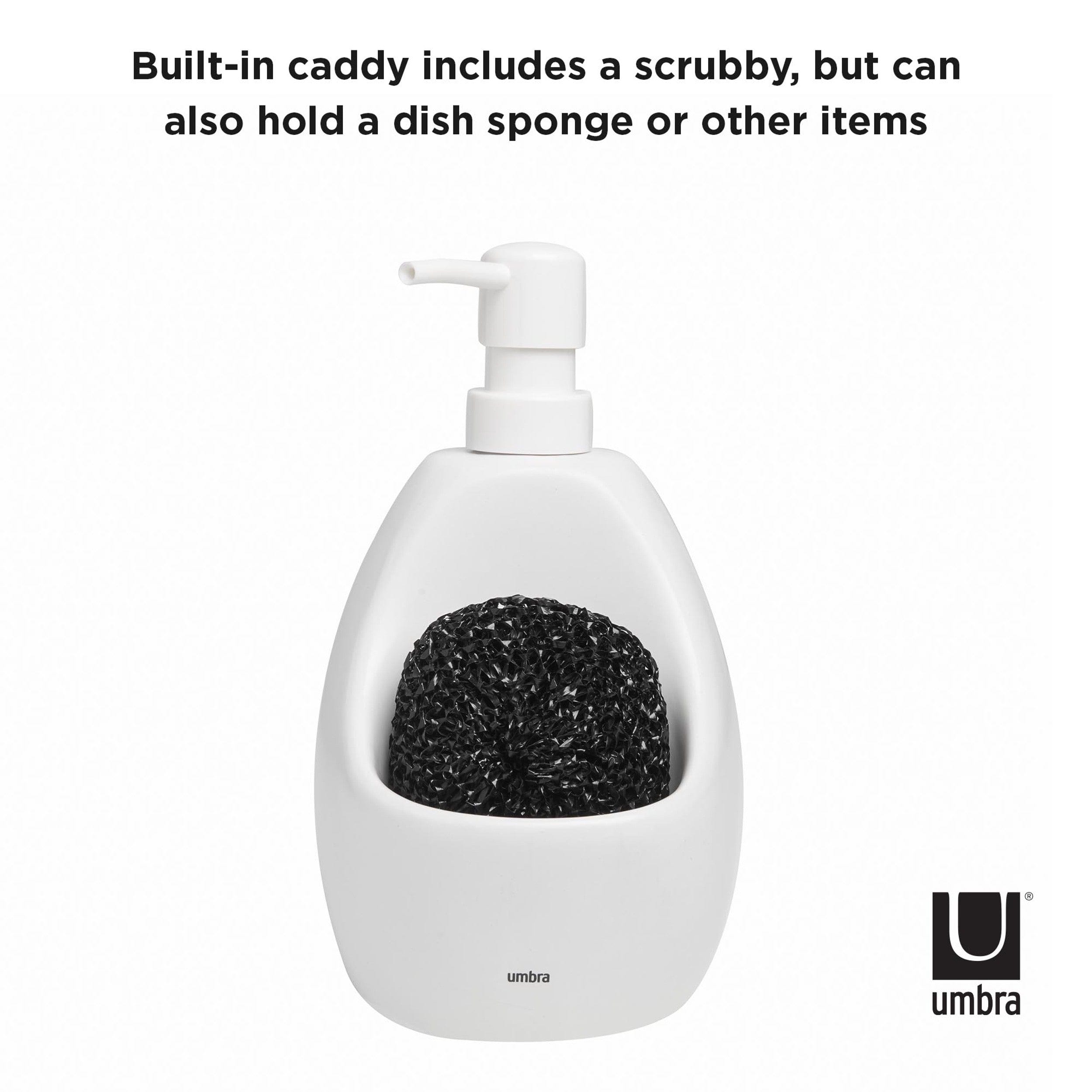 Umbra Dish Cloths Umbra Joey Pump And Scrubby Combo White UMB330750660 (7277742489689)