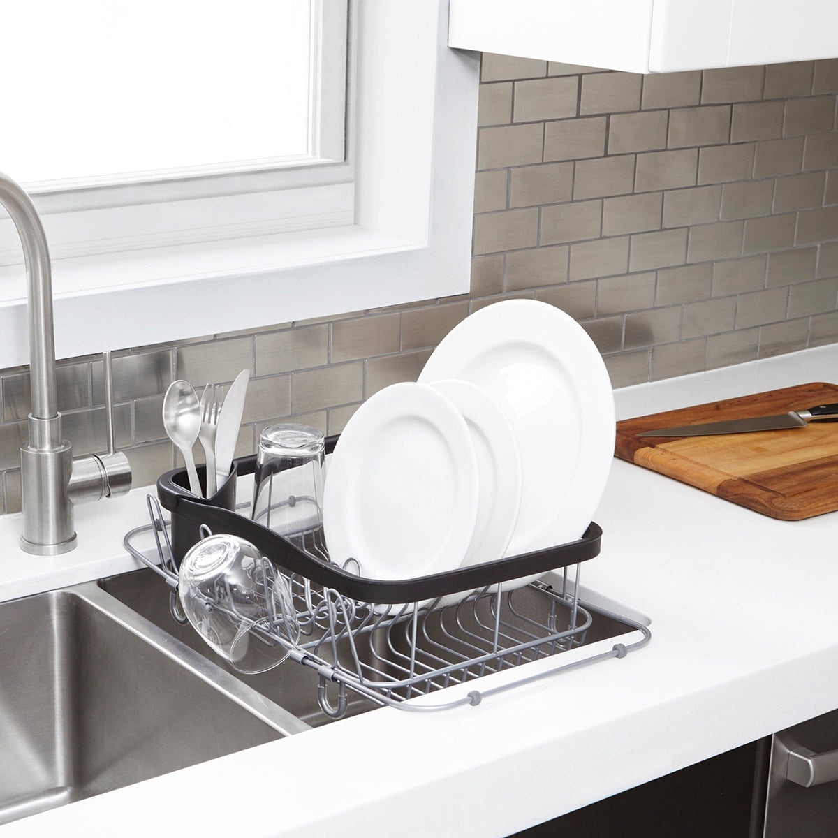 Umbra DISH RACK Umbra Sinkin 3 in1 Dish Rack Black Nickel UMB1004292047 (7277761527897)