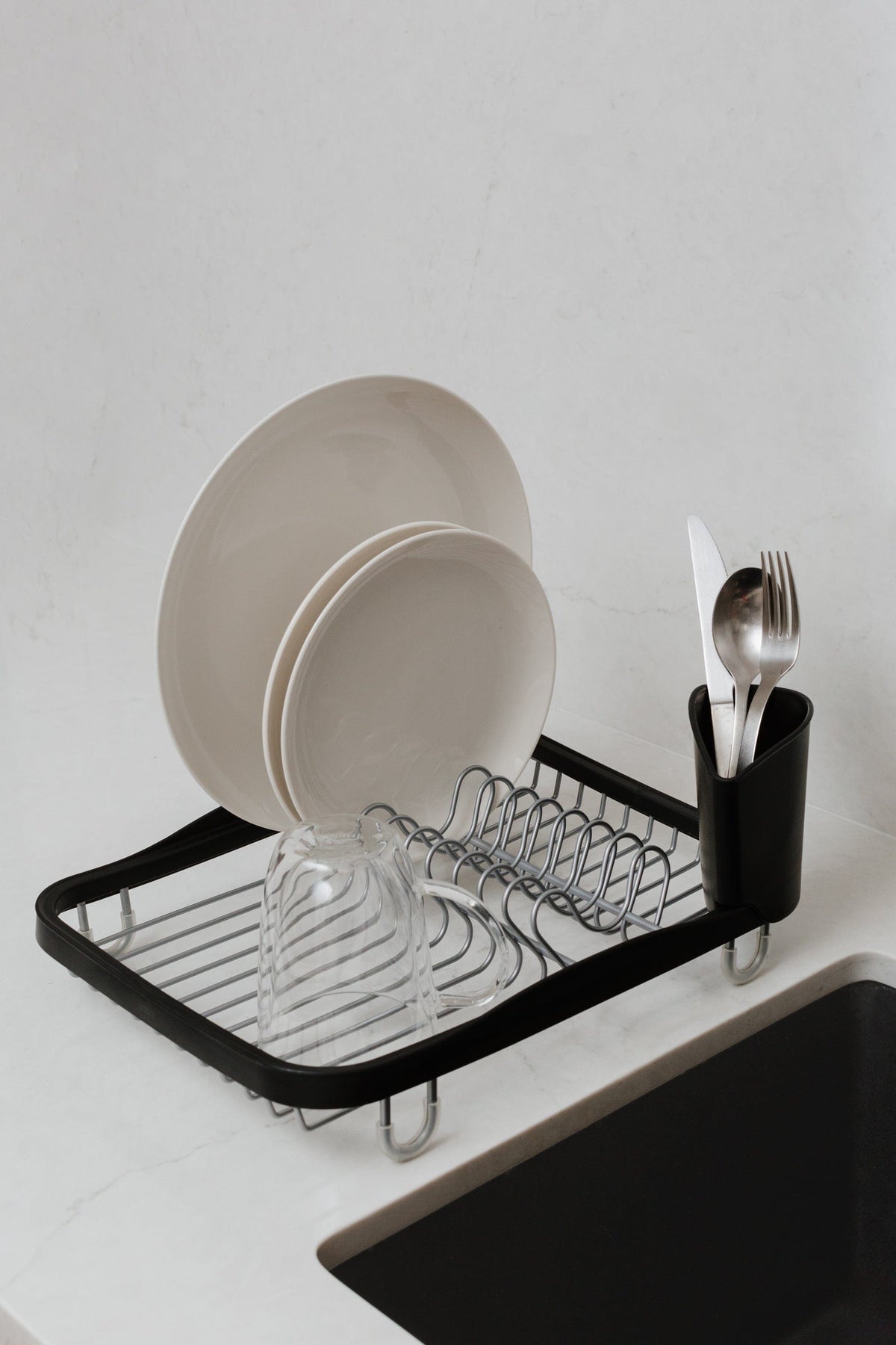 Umbra DISH RACK Umbra Sinkin Dish Rack Smoke & Nickel UMB330065744 (7277786726489)