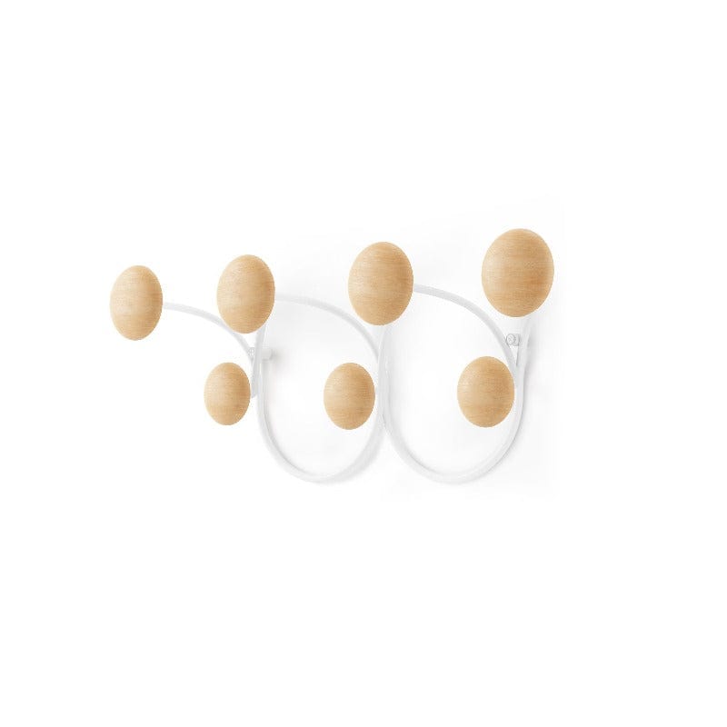 Umbra Flip Hook Umbra Dotsy 7 Hook White & Natural (7203390849113)