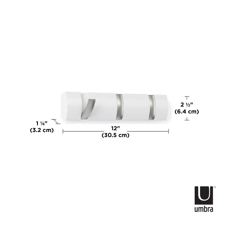 Umbra Flip Hook Umbra Flip Hook Set of 3 White (7203353755737)