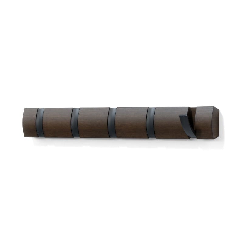 Umbra Flip Hook Umbra Flip Hook Set of 5 Black & Walnut (7203356541017)
