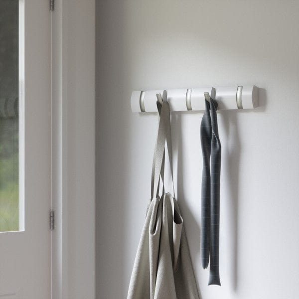 Umbra Flip Hook Umbra Flip Hook Set of 5 White High Gloss (7203365093465)