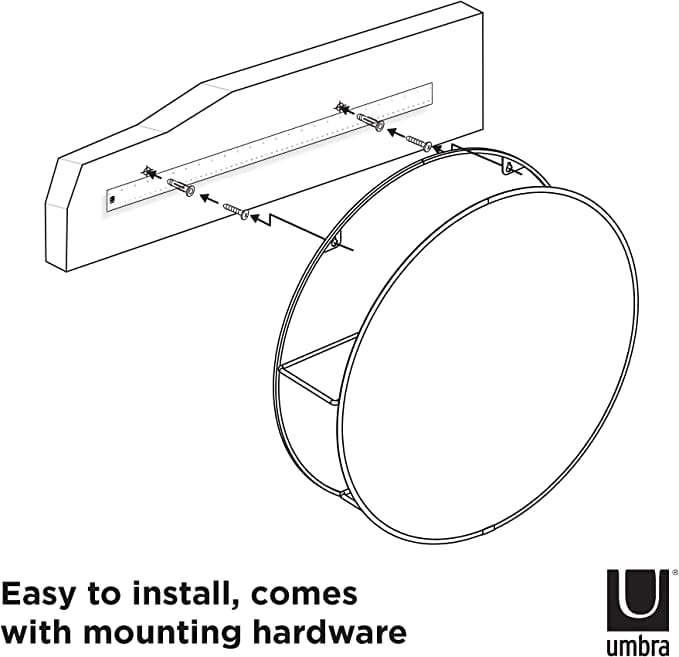 Umbra Mirror Umbra Cirko Mirror Black UMB1013194040 (7277897744473)