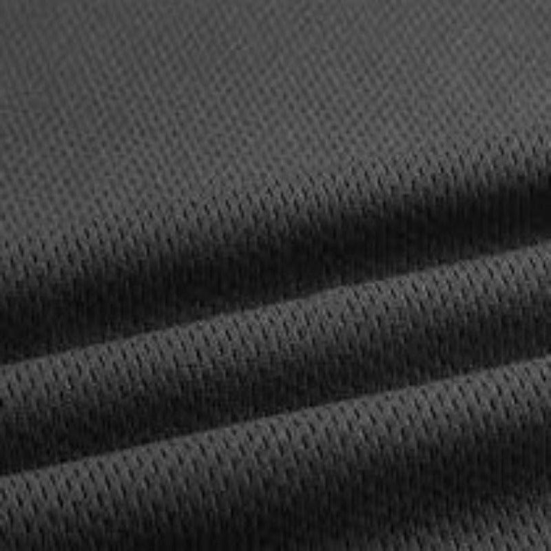 UNIFORM FABRIC Dress Fabrics Black 150 CM Birds Eye T-shirting Fabric (2061833437273)