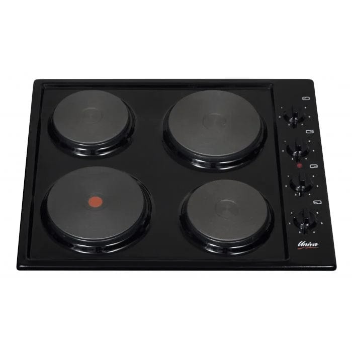 Univa Electric Hob Univa 4 Plate Solid Hob Black U156B (7237424676953)