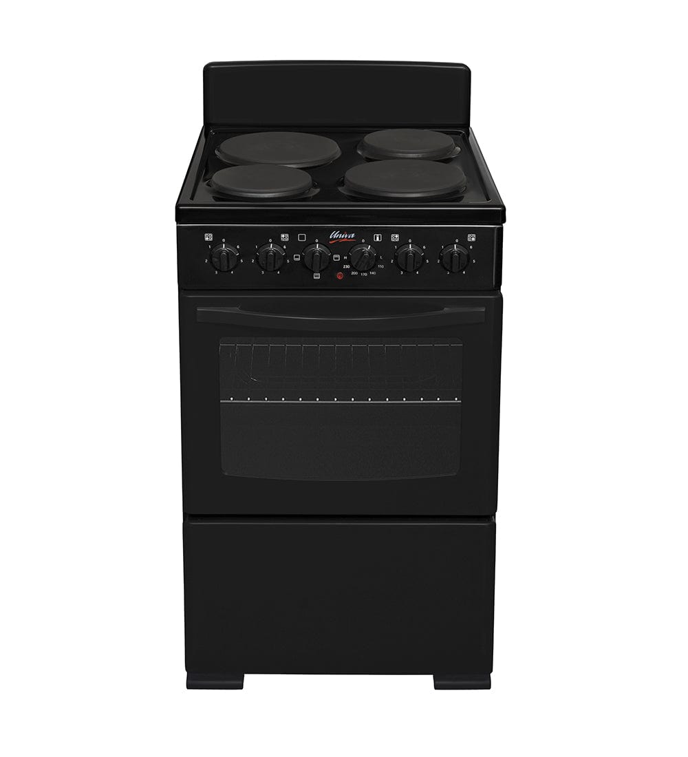 Univa 4 Plate 60cm Black Electric Stove | mhcworld.co.za (4396859162713)