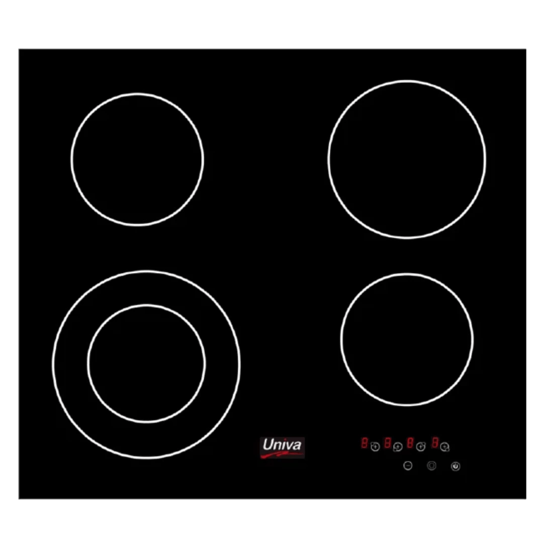 Univa Univa 60cm Domino Ceran 4 Plate Hob Black U156TCD (7238114213977)