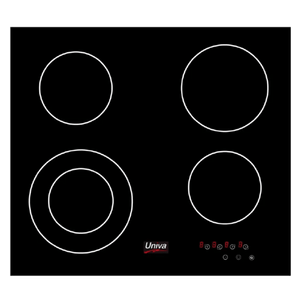 Univa Univa 60cm Domino Ceran 4 Plate Hob Black U156TCD (7238114213977)