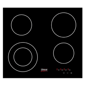 Univa Univa 60cm Domino Ceran 4 Plate Hob Black U156TCD (7238114213977)