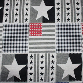 Upholstery Material Modern Jacquard Flag White 150cm (7101896425561)