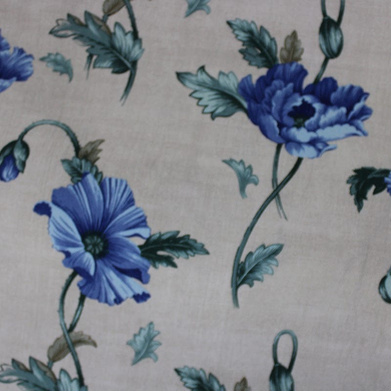 Upholstery Material Upholstery Ostia Col.2 Beige/Blue 140cm (6959856549977)