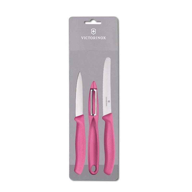 Victorinox Knife Pink Victorinox Zest 3 Piece Paring Set (4654910210137)