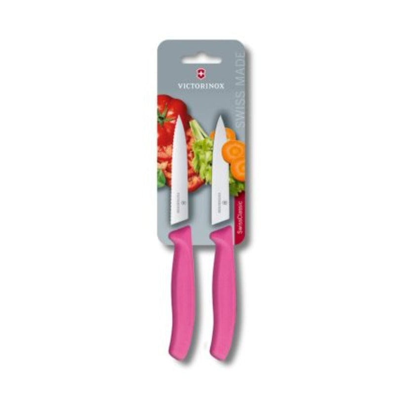 Victorinox Knife Victorinox Swiss Classic 2 Piece Paring Knife Set Pink 10cm V6.7796.L5B (7283044352089)