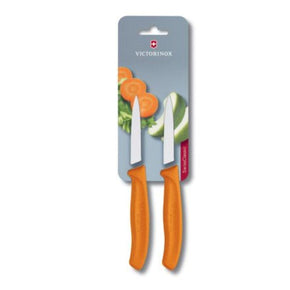 Victorinox Knife Victorinox Swiss Classic 2 Piece Paring Knives Plain Orange 8cm V6.7606.L119B (7282318737497)