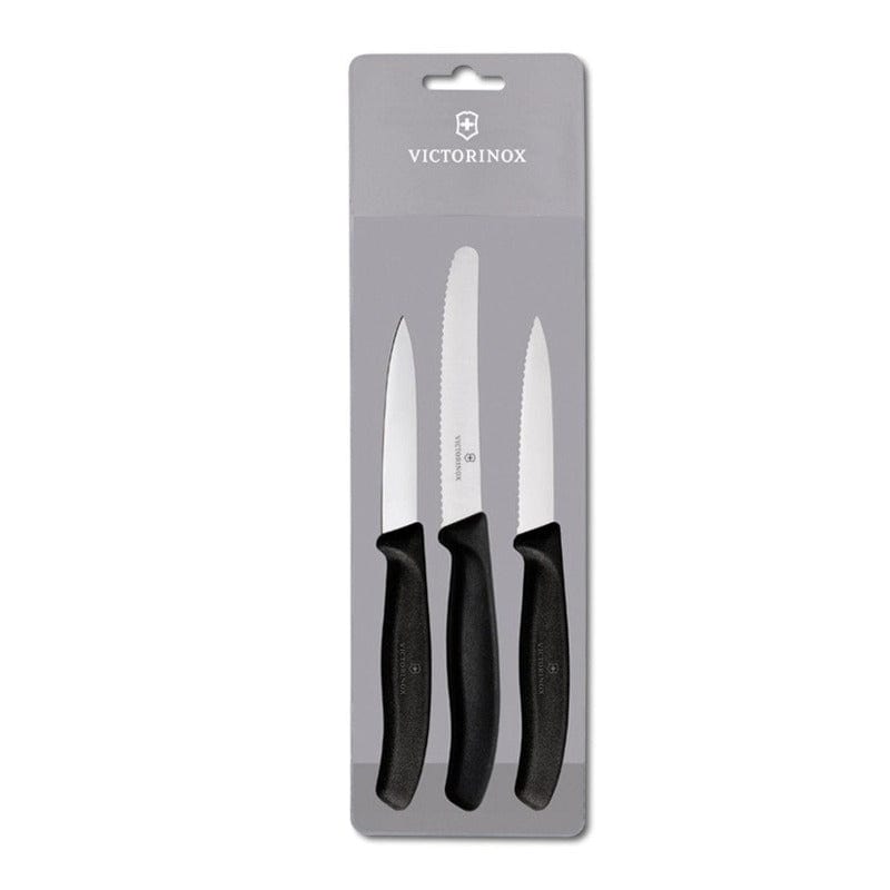 Victorinox Knife Victorinox Swiss  Classic 3pc Paring set Black (4654818361433)