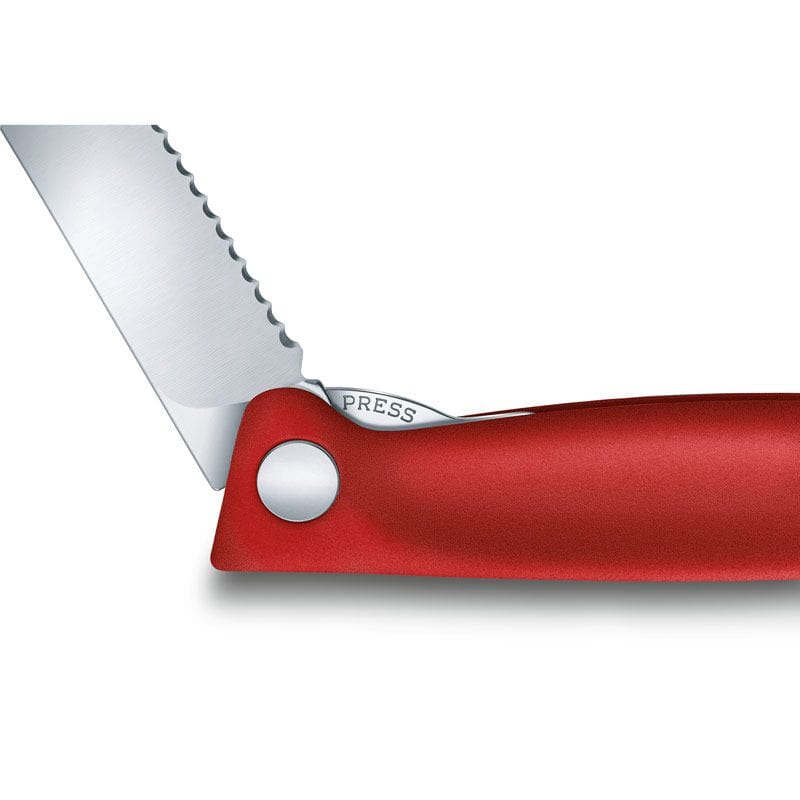 Victorinox Knife Victorinox Swiss Classic Foldable Serrated Paring Knife Red 11cm Blister V6.7831.FB (7283470565465)