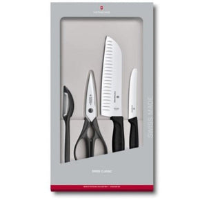 Victorinox Knife Victorinox Swiss Classic Kitchen Set 4 Pieces in Gift Box Black V6.7133.4G (7281718919257)