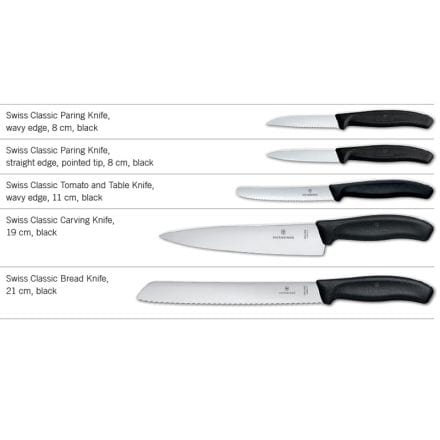 Victorinox Knife Victorinox Swiss Classic Kitchen Set 5 Pieces in Gift Box Black V6.7133.5G (7281720459353)