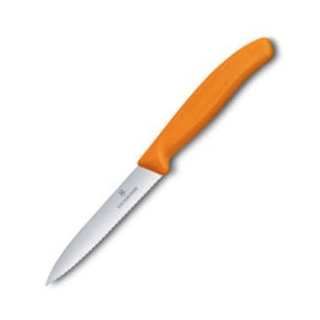 Victorinox Knife Victorinox Swiss Classic Paring Knife Serrated Orange 10cm V6.7736.L9 (7283038093401)