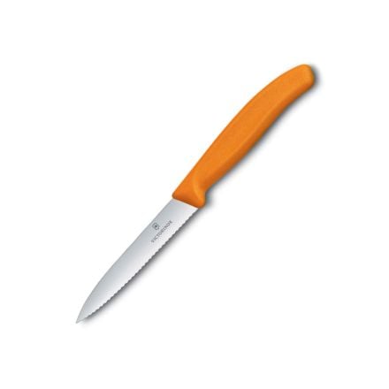 Victorinox Knife Victorinox Swiss Classic Paring Knife Serrated Orange 10cm V6.7736.L9 (7283038093401)