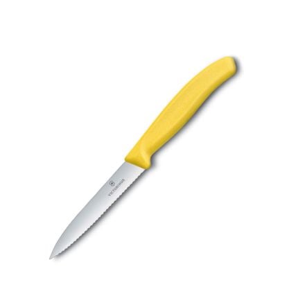 Victorinox Knife Victorinox Swiss Classic Paring Knife Serrated Yellow 10cm V6.7736.L8 (7283035373657)