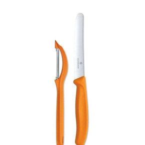 Victorinox Knife Victorinox Swiss Classic Paring Knife Set Universal Peeler 2 Piece Light Orange (7281671831641)