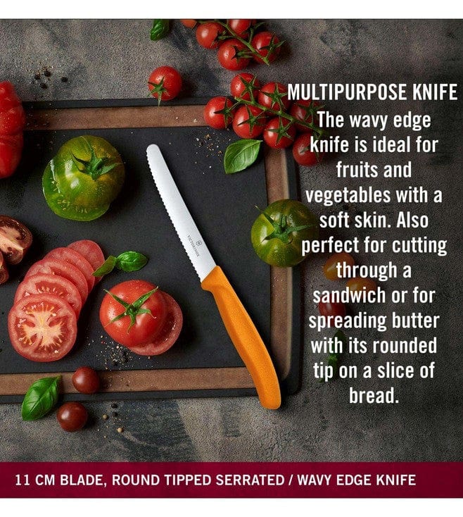 Victorinox Knife Victorinox Swiss Classic Paring Knife Set Universal Peeler 2 Piece Light Orange (7281671831641)