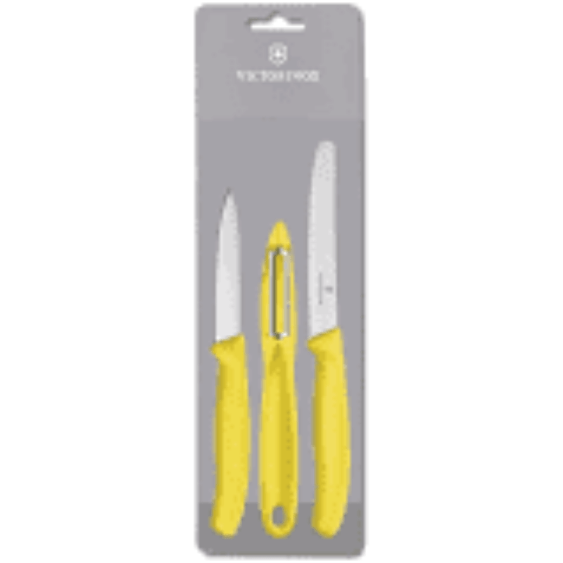 Victorinox Knife Yellow Victorinox Zest 3 Piece Paring Set (4654910210137)
