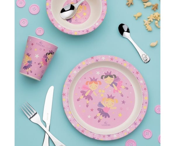 Viners CUTLERY Viners Fairie Bamboo Fiber Kids Dinerware 3 Piece VN0304045 (7255630544985)