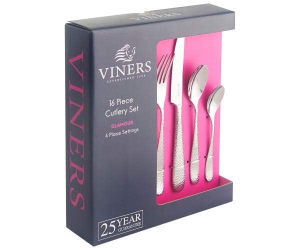 Viners CUTLERY Viners Glamour Cutlery Set 16 Piece 18/10 VN0302652 (7255586046041)