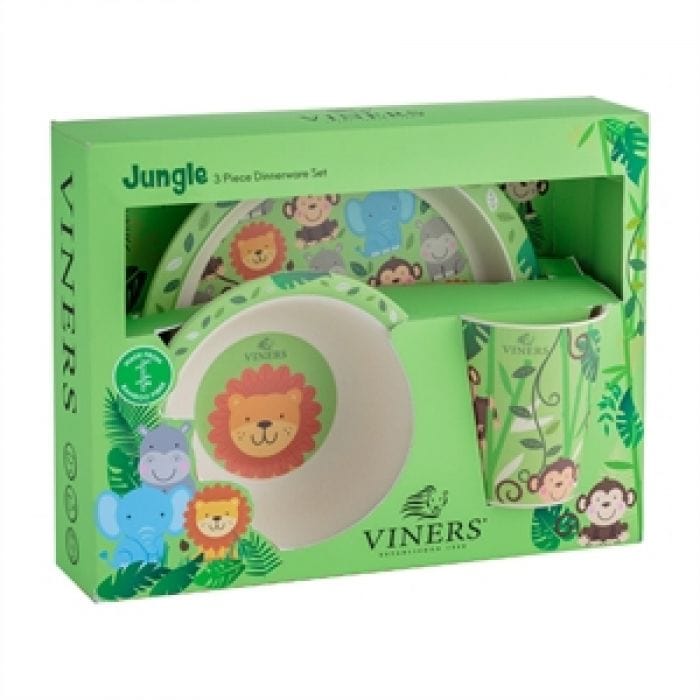 Viners CUTLERY Viners Jungle Bamboo Fiber Kids Dinerware 3 Piece VN0304046 (7255635263577)