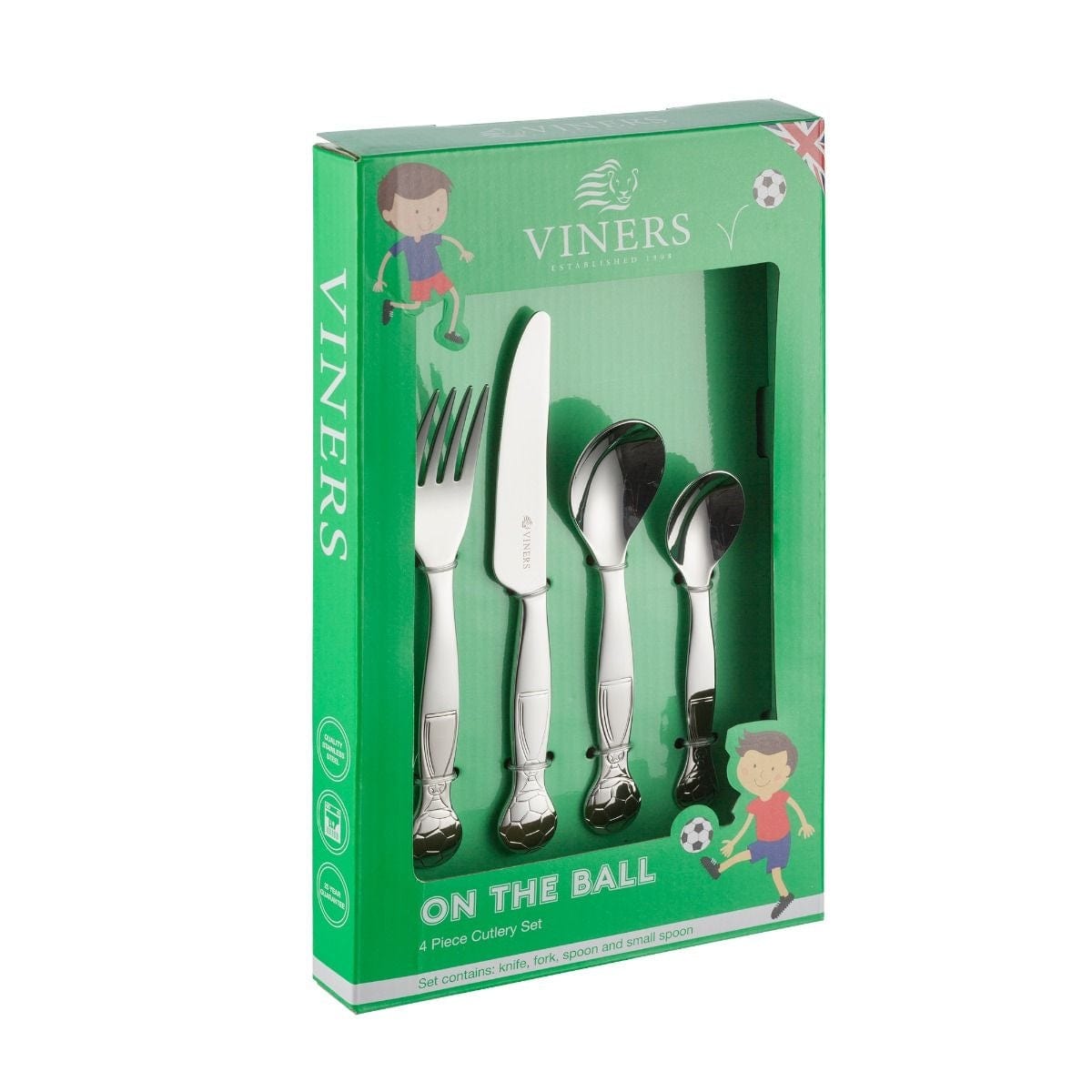 Viners CUTLERY Viners On The Ball Kids Cutlery Set 4 Piece VN0304007 (7255612457049)