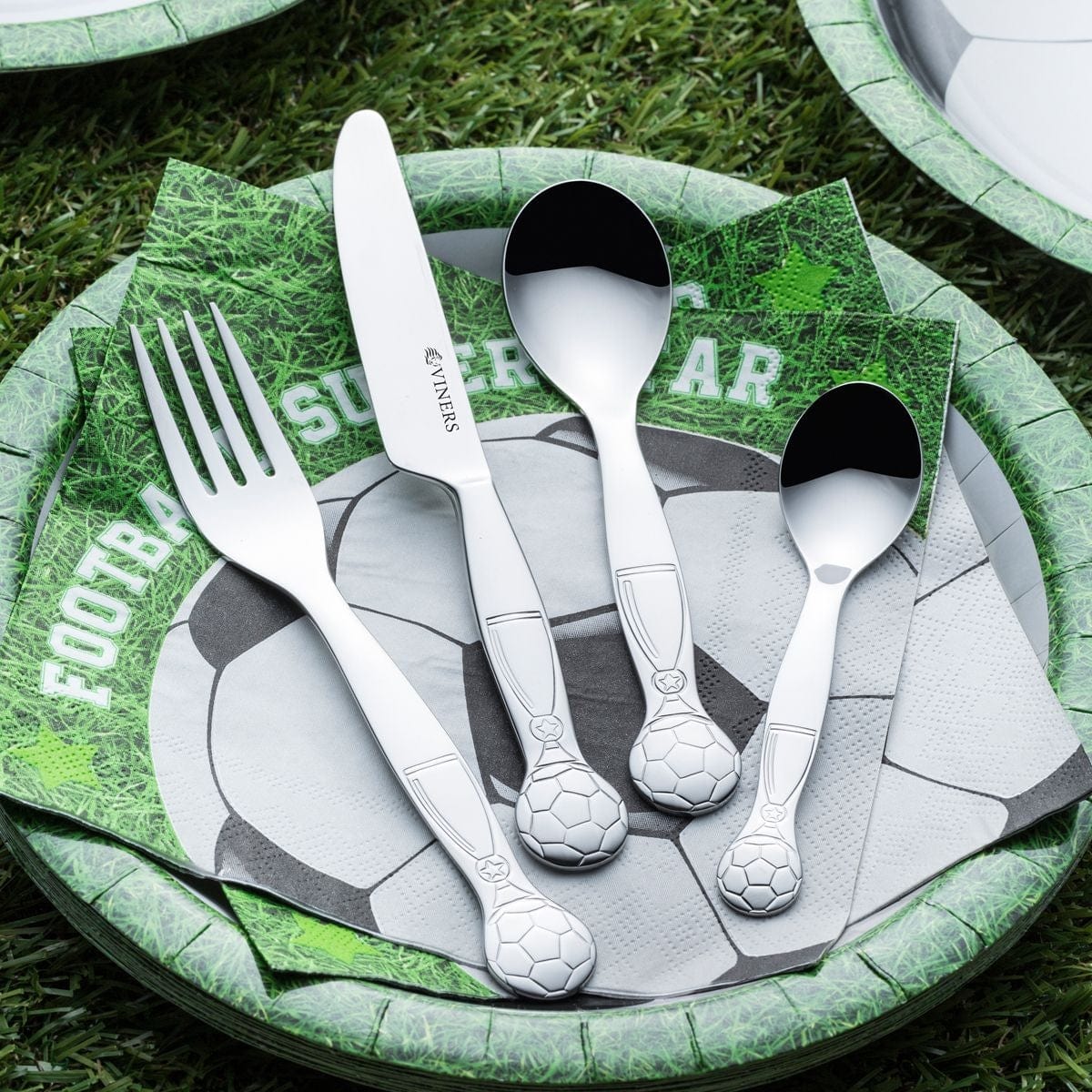 Viners CUTLERY Viners On The Ball Kids Cutlery Set 4 Piece VN0304007 (7255612457049)