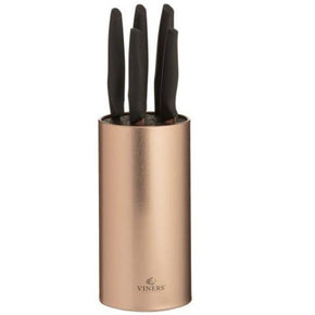 Viners CUTLERY Viners Opulence Rose Gold Knife Block 5 Piece VN0305183 (7255840325721)