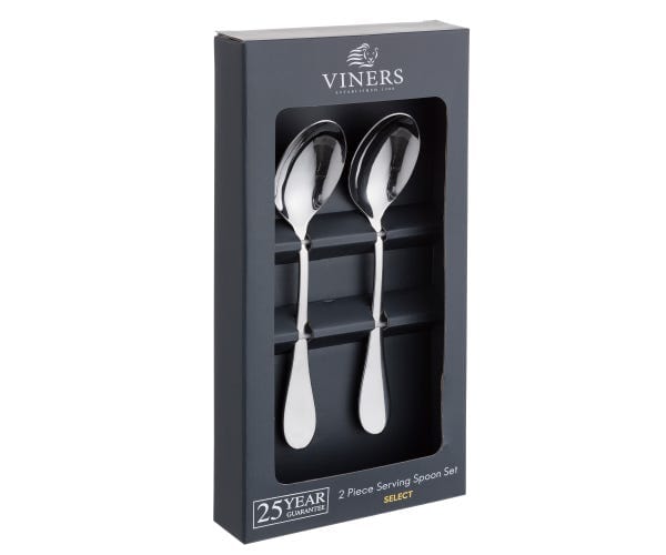 Viners CUTLERY Viners Select Serving Spoons 2 Piece 18/0 VN0304057 (7255831674969)