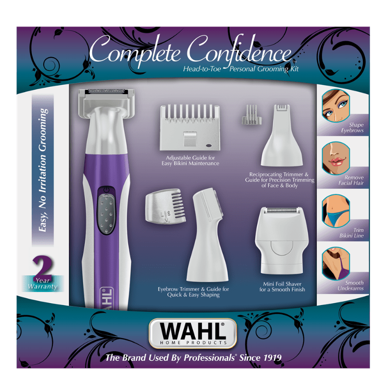 Wahl Clipper Wahl 10 Piece Complete Confidence Ladies Head To Toe Grooming Kit (6958557102169)