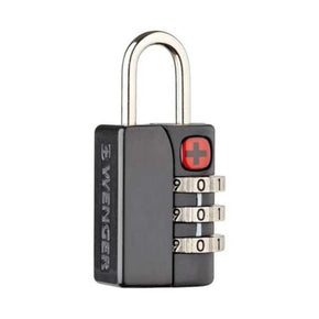 Wenger Padlock BLACK Wenger 3 Dial Lock non-TSA Set (4711781335129)