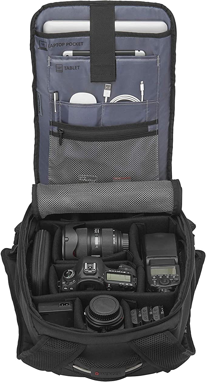 Wenger Wenger TechPack Camera/Laptop Backpack Black (4711843070041)