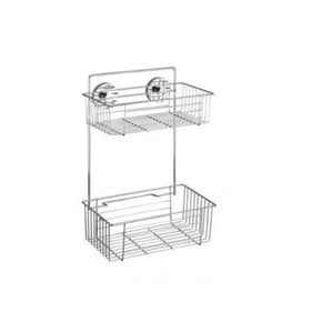 Wenko Bathroom WENKO - Vacuum-Loc 2-Tier Wall Rack - No Drilling Required. (4723119259737)