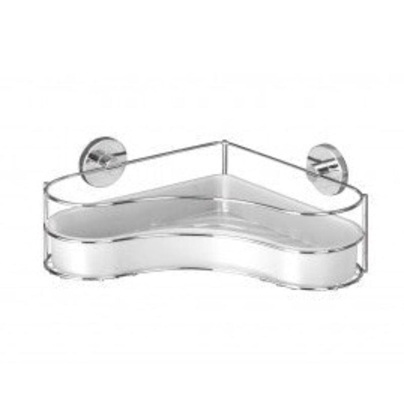Wenko Bathroom WENKO Vacuum-Loc Corner Shelf Milazzo - No Drilling Required (4723120144473)