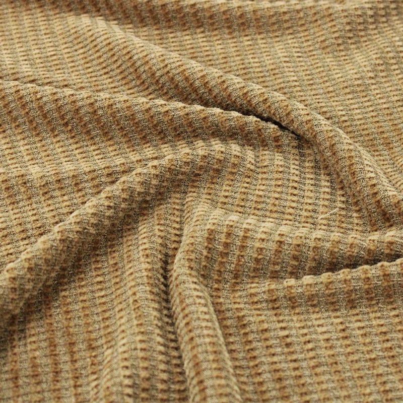 WINTER KNITS Dress Fabrics Caramel Chenille Stripe Fabric 150 cm (4684859310169)