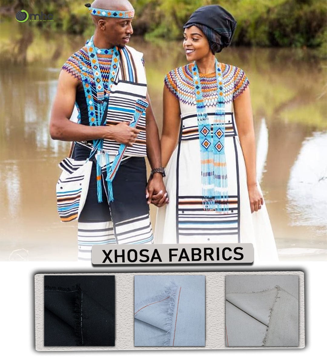XHOSA FABRIC Dress Fabrics Xhosa Fabric 150cm (6732714934361)