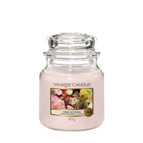 Yankee Candle Candle Yankee Candle Medium Jar Fresh Cut Roses  411g (6901669920857)