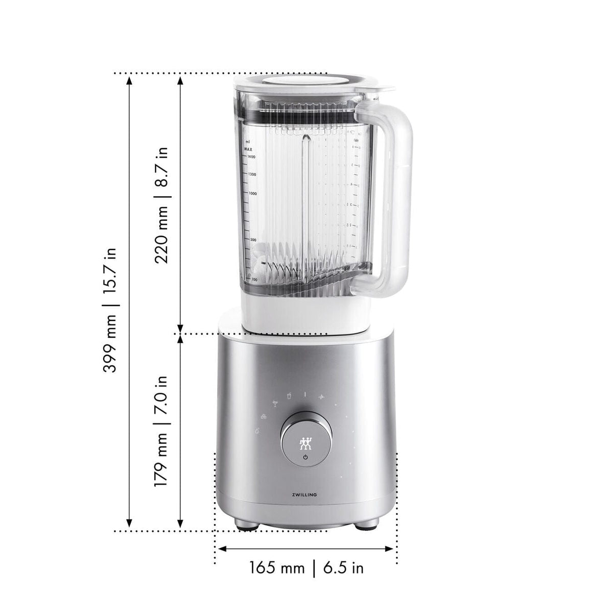 Zwilling blender Zwilling Enfinigy Table Blender Silver ZW-53002 (6971533885529)