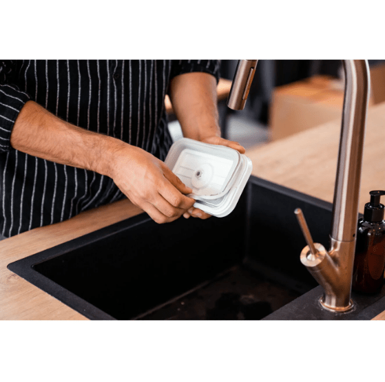 Zwilling Dish Glass Zwilling Fresh & Save Vacuum Glass Container Medium Gray Lid (7042245984345)