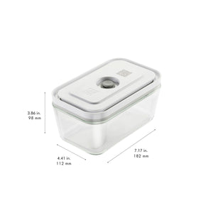 Zwilling Dish Glass Zwilling Fresh & Save Vacuum Glass Container Medium Gray Lid (7042245984345)